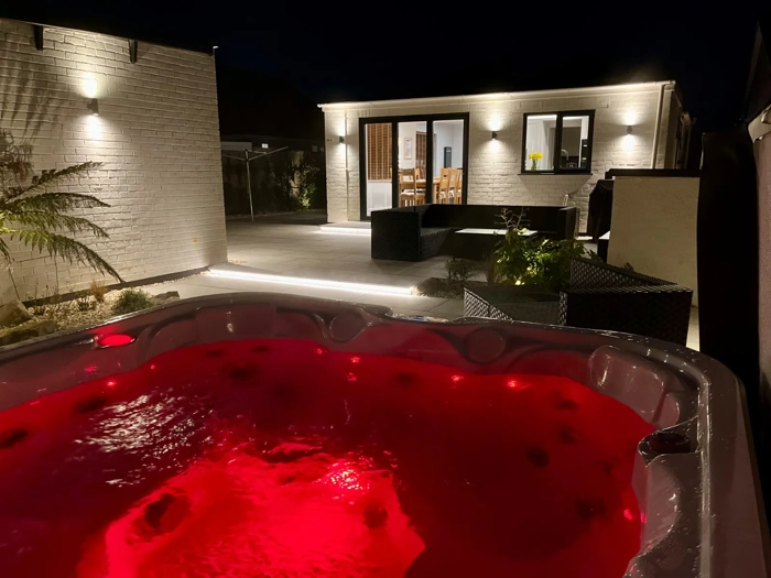 high-beach-holiday-let-hot-tub-red-lighting-night-berrow-brean-somerset